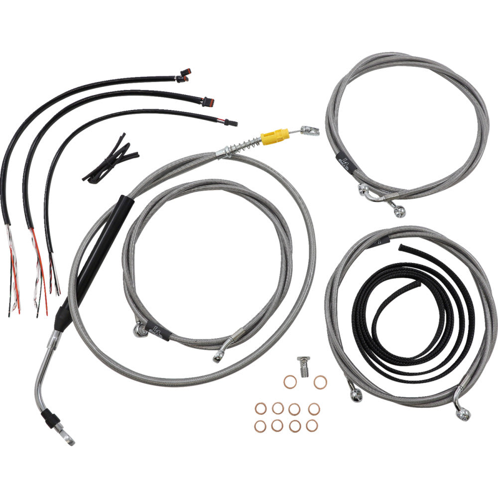 21-22 for HD FLHT/FLHR ABS LA CHOP Cable Kit W/Wire Ext 15-17
