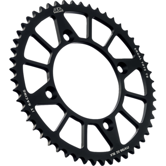 82-'01 for Suzuki RM80 JT Rear Racelite Sprocket Alum 52T-428 Blk Suz/Yam