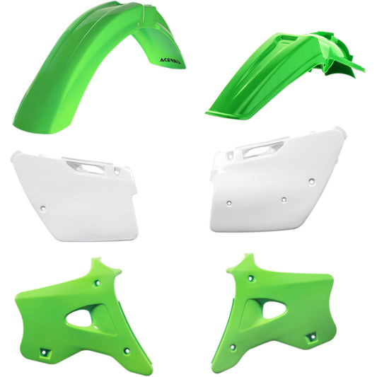 94-98 for Kawasaki KX 250 Standard Replacement Body Kit '98 OE Green/White