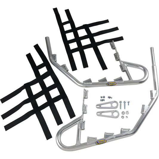 2009-2020 for Yamaha YFZ 450R 4x2 MOTORSPORT PRODUCTS Nerf Bars YZF 450 Silver