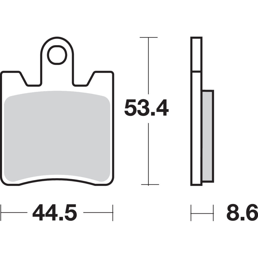 2006-2016 for Yamaha FJR 1300 AE SBS HS Brake Pads FJR 1300 740HS 740HS