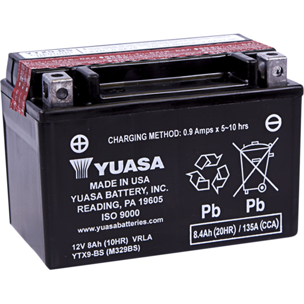 2011-2016 for Triumph Daytona 675 YUASA AGM Battery YTX9-BS .40 L YUAM329BSTWN