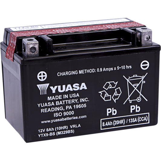2011-2016 for Triumph Daytona 675 YUASA AGM Battery YTX9-BS .40 L YUAM329BSTWN