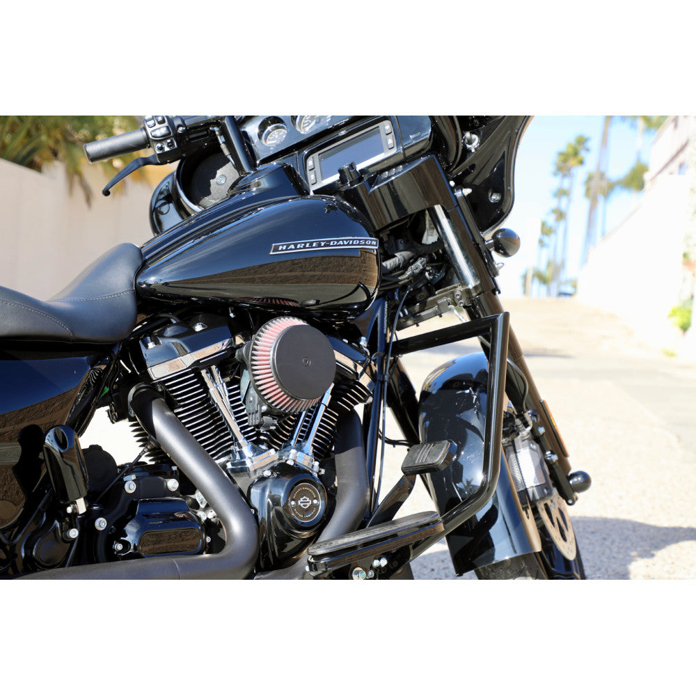 2014-2021 for Harley Street Glide Special FLHXS Engine Guard Black Twin Peaks
