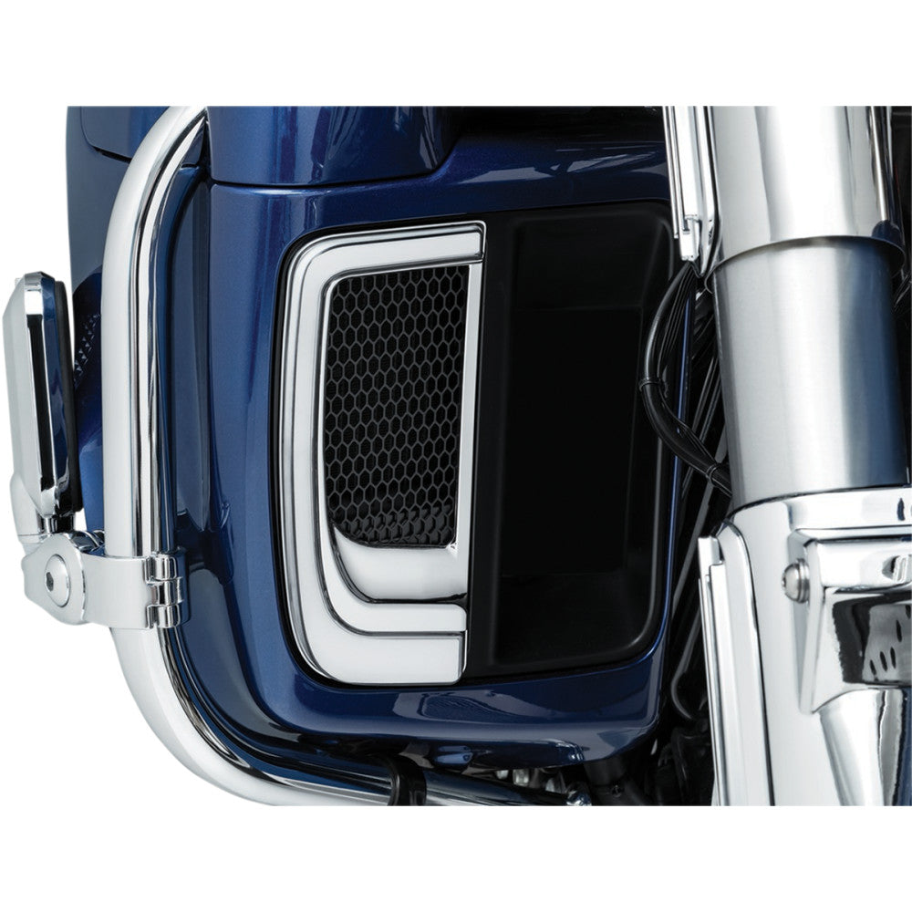 2014-2020 for Harley Electra Glide Ultra Limited FLHTK Lower Grille LED Chrome