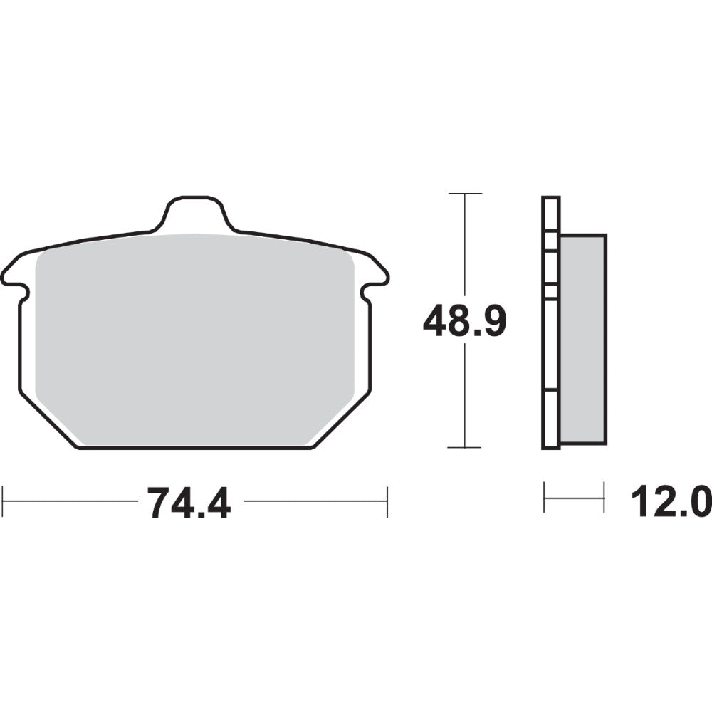 1985-1987 for Harley Sport Glide FXRT SBS Ceramic Brake Pads 549H.HF