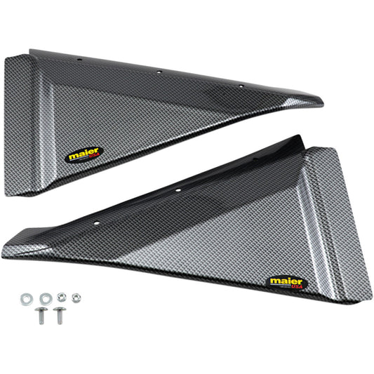 2016-2020 for Yamaha YXZ 1000R MAIER Rear Fender Trim Black Carbon Fiber-Look