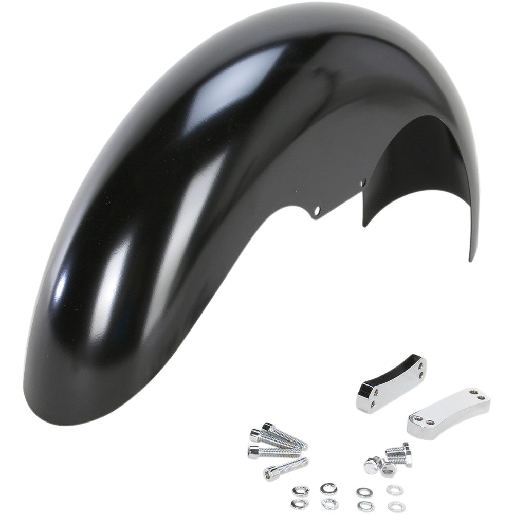 2008-2017 for Harley Fat Bob FXDF Level Fender Kit w/ Chrome Blocks Steel 19