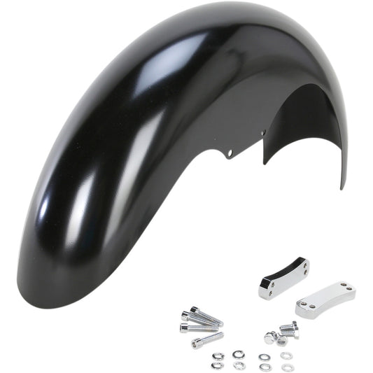 2008-2017 for Harley Fat Bob FXDF Level Fender Kit w/ Chrome Blocks Steel 19"