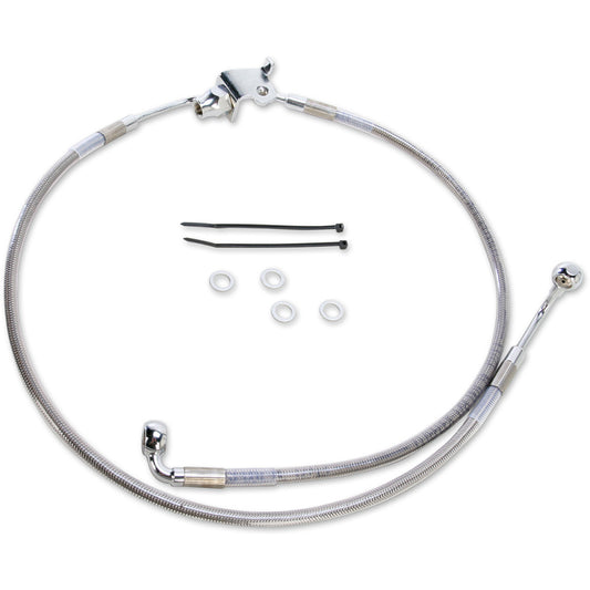 2008 for Harley Street Glide EFI FLHX DRAG SPECIALTIES Brake Line Rear