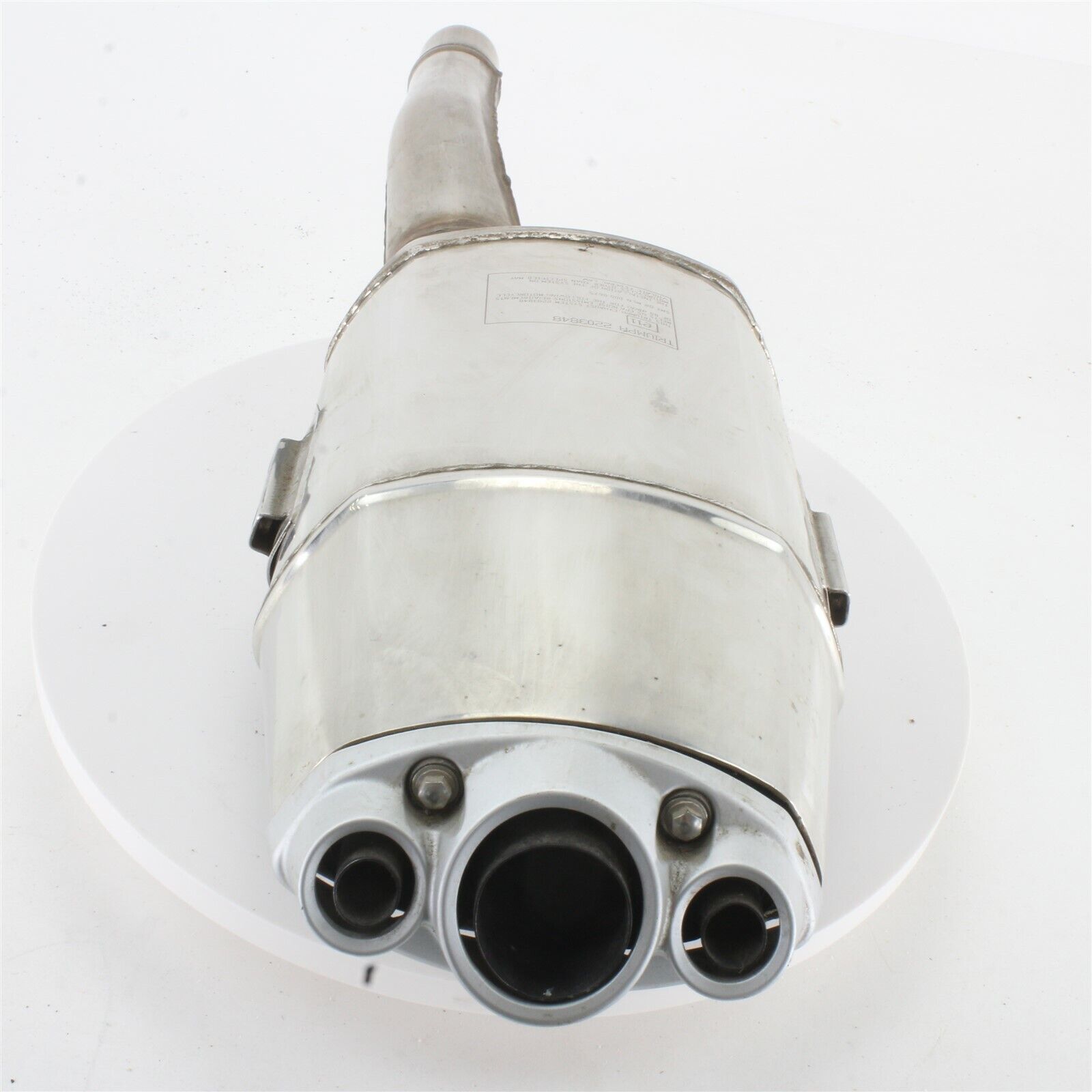 06-10 Triumph Daytona 675 OEM Exhaust Pipe Muffler Can Slip on Silencer T2203851