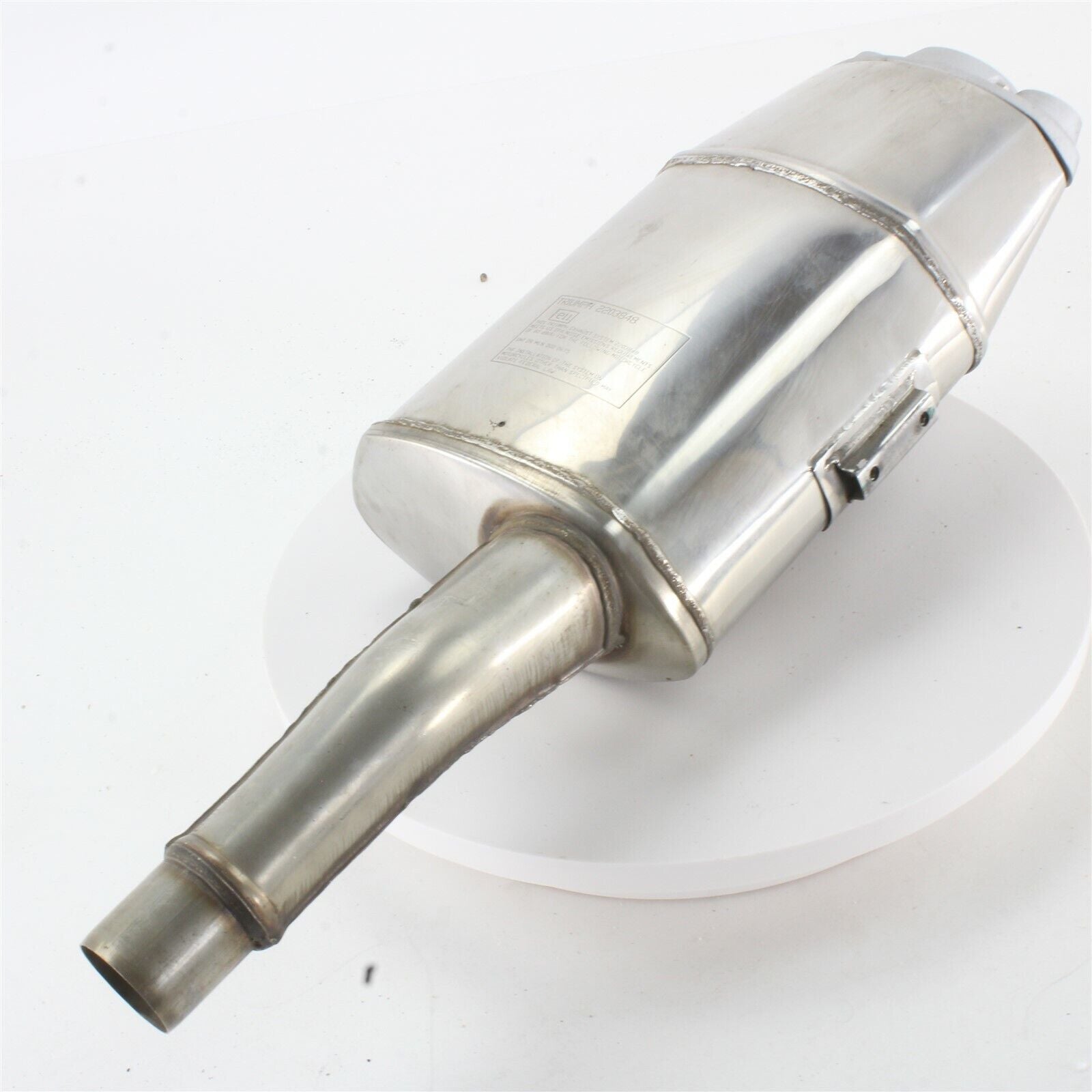 06-10 Triumph Daytona 675 OEM Exhaust Pipe Muffler Can Slip on Silencer T2203851
