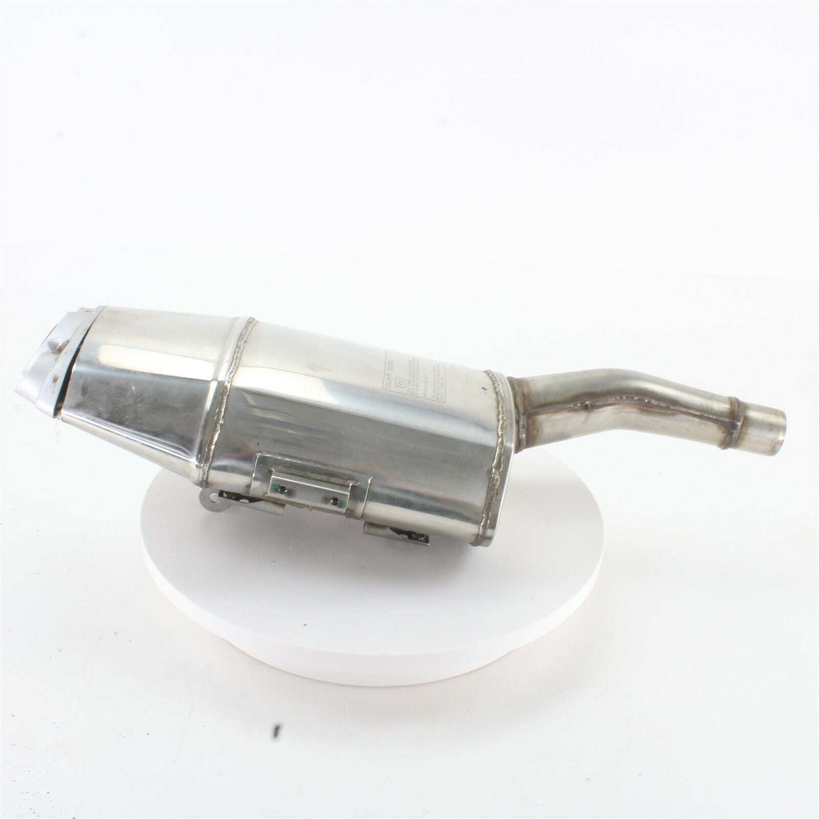 06-10 Triumph Daytona 675 OEM Exhaust Pipe Muffler Can Slip on Silencer T2203851