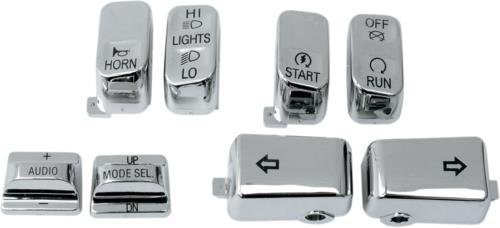 2010-2013 for Harley Electra Glide Ultra FLHTK Switch Caps Audio Chrome