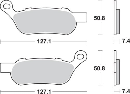 2008-2017 for Harley Fat Bob FXDF SBS Brake Pads 854H.LS 854H.LS