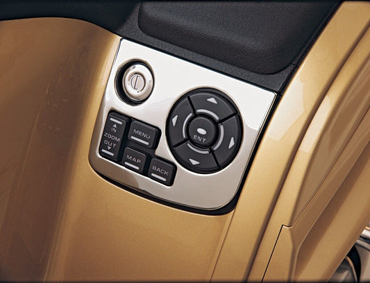 06-17 for Honda GL1800 Gold Wing SHOW CHROME Right Control Panel Accent