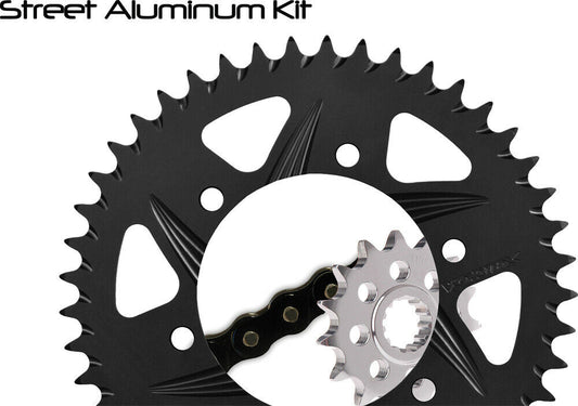 01-'03 for Suzuki GSX-R600 Sprocket/Chain Kit 15/45T Blk Sx3 520-110L Blk
