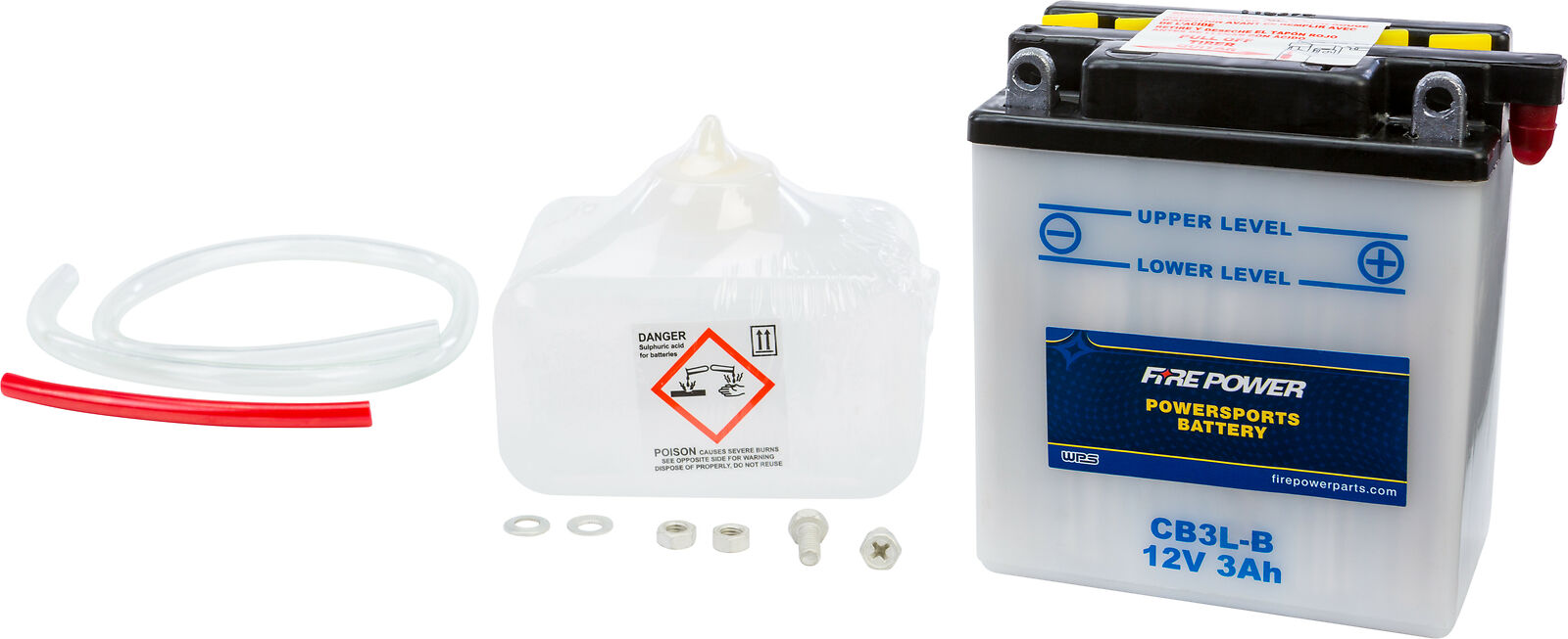85-'00 for Yamaha XT350 FIRE POWER Battery W/Acid Cb3L-B 12V Heavy Duty