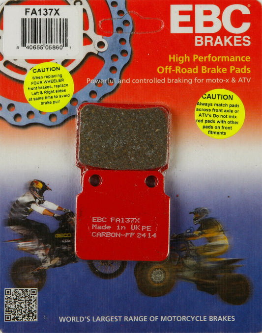 03-'09, '12 for Suzuki Lt-Z400 QuadSport Z EBC Brake Pads 15-137X