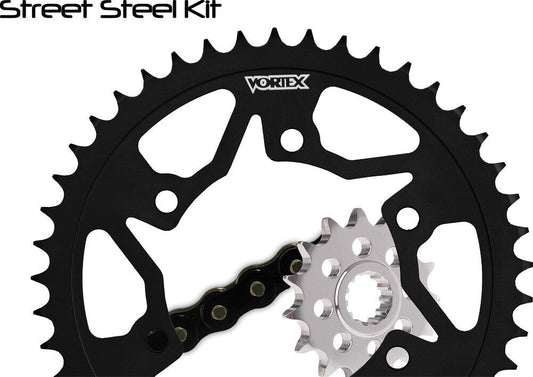 04-'05 for Suzuki GSX-R600 Sprocket/Chain Kit 15/45T Sil Sx3 520-110L Blk