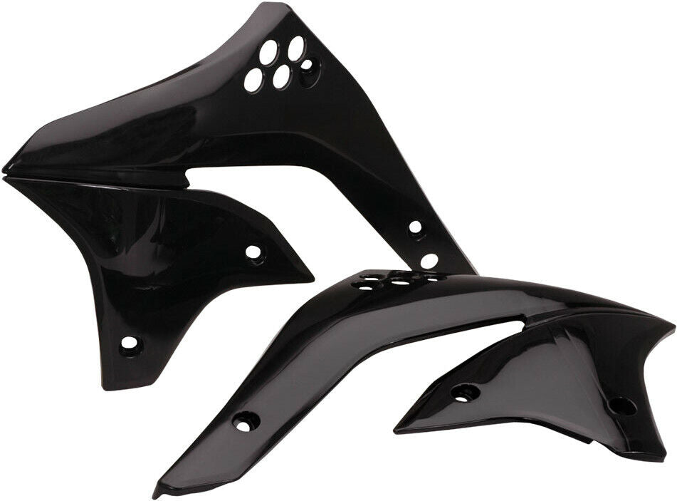 06-'08 for Kawasaki KX450F ACERBIS Radiator Shrouds Black