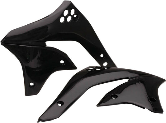 06-'08 for Kawasaki KX450F ACERBIS Radiator Shrouds Black