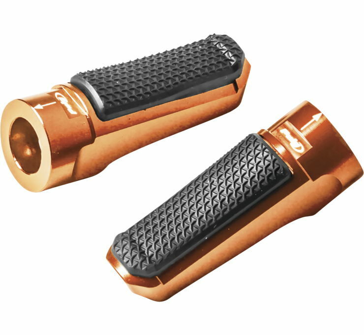 01-'18 for Suzuki GSX-R1000 PUIG Footpegs Racing Rubber Orange