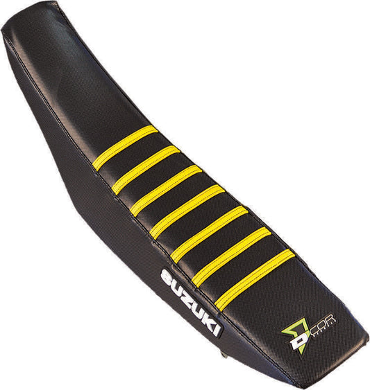 05-'18 for Suzuki RM-Z250 D-COR Gripper Seat Cover Yellow
