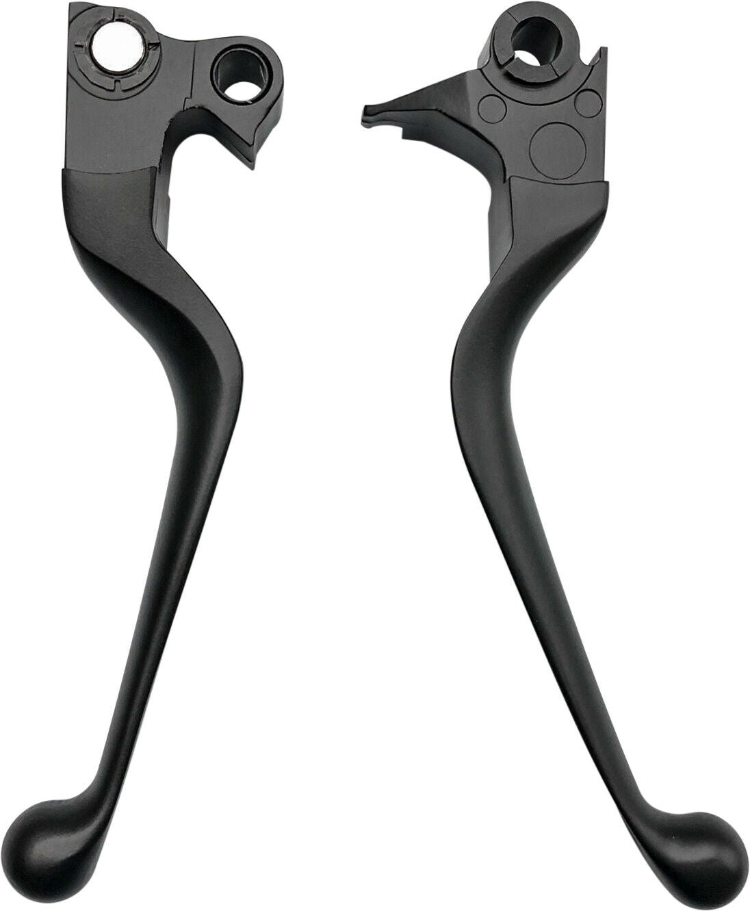 07-'17 for Harley FXDB Smooth Lever Set Black Bt 07-Up Except Flt 08-Up