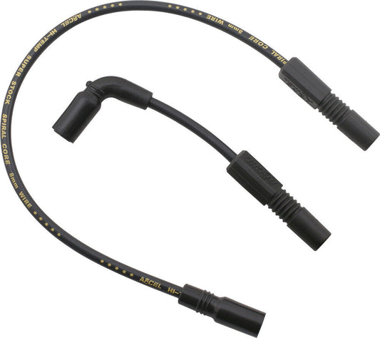 07-'18 for Harley XL1200C ACCEL Spiral Core Wire Set 8.0Mm Black 274-0135