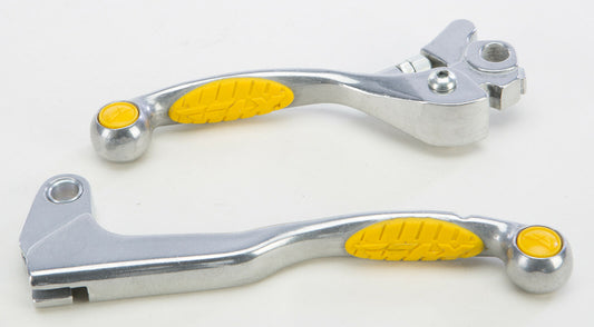 04-'08 for Suzuki RM250 FLY RACING Grip Lever Set Yellow 567-20324
