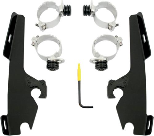 2008-2017 for Harley Fat Bob FXDF Fats/Slim Trigger Lock Mounting Kit Black
