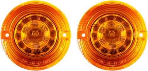 2009-2019 for Harley Road King EFI FLHR Flat Signal Insert 1157 Amber