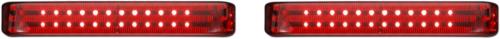 2010-2013 for Harley Road Glide Custom FLTRX Saddlebag Lights SS6 Black/Red