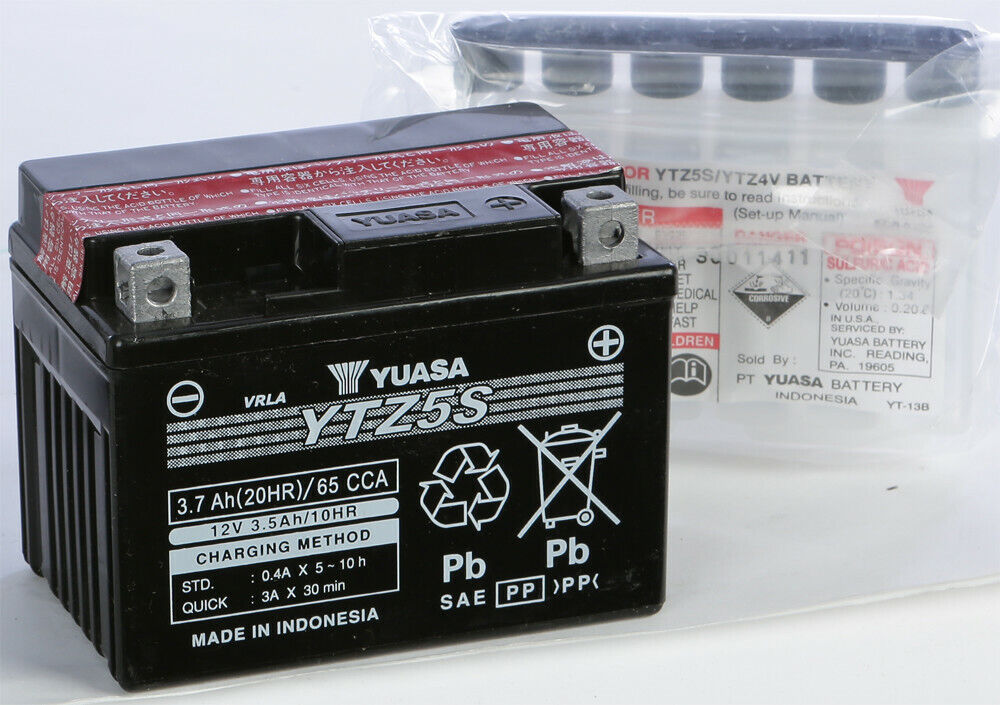 2011-2013 for KTM 450 SX-F YUASA High Performance AGM Maintenance-Free Battery
