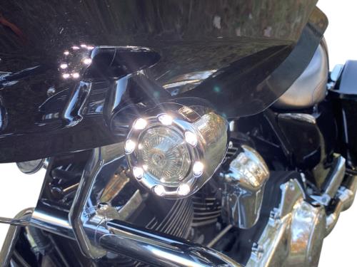 2021 for Harley Softail Fat Bob 114 FXFBS Bullet Turn Signal 1157 Chrome Smoke L
