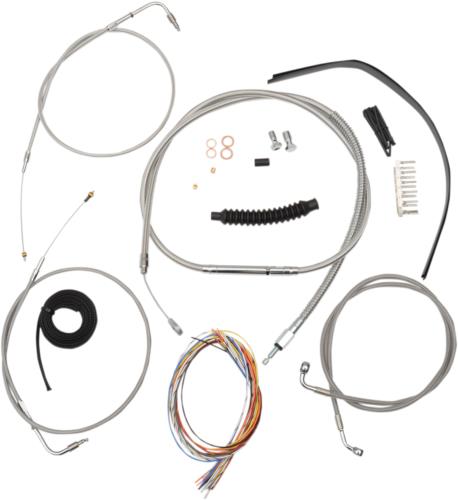 07-10 for Harley FLSTFI Cable/Brake Line Kit 12