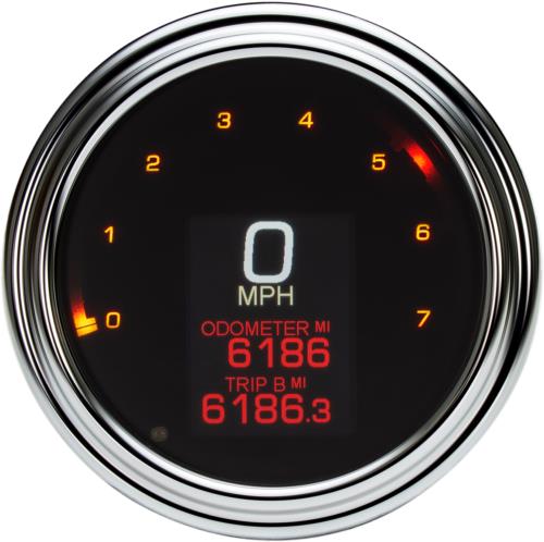 09-13 for Harley Road King EFI FLHR Tank Speedometer Chrome Bezel 4.5" '04-'10