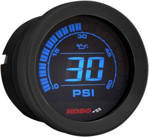 09-13 for Harley Tri Glide Ultra Classic FLHTCUTG 2" Oil Pressure Gauge Black