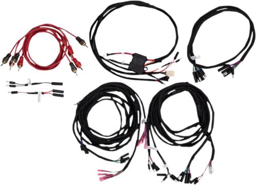 18-20 for Polaris RZR RS1 4x4 MB QUART Dual Amp Wire Harness Universal RZR-BTDAH