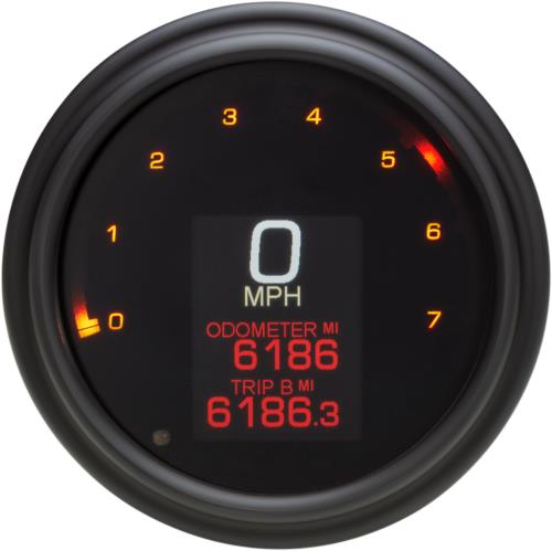 2009-2013 for Harley Road King EFI FLHR Tank Speedometer Black Bezel 4.5