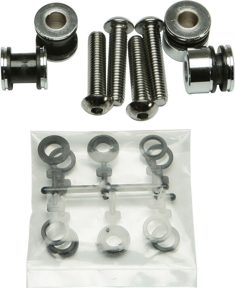 03-'17 for Harley FLSTF HARDDRIVE Docking Hardware Kit Chrome Softail 820-2223