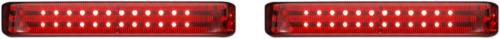 2010-2013 for Harley Road Glide Custom FLTRX Saddlebag Lights SS6 Chrome/Red