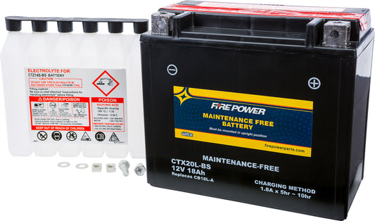 04-'19 for Kawasaki STX-15F (JT1500-A) Battery Ctx20L-Bs Maintenance Free