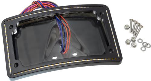 2009-2013 for Harley FLHTCUSE Perfect Plate Light Curve Blk Flh/Flt Cvo `09-13