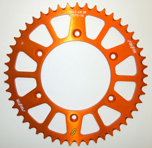 2017-2021 for Husqvarna FX 450 SUNSTAR SPROCKETS Rear Sprocket 51 Tooth Orange