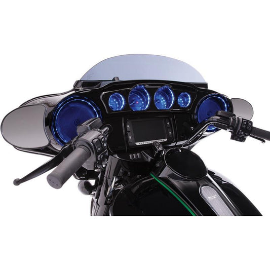 2014-2020 for Harley CVO FLHTKSE CIRO Dash Accent with LEDs Black 42201
