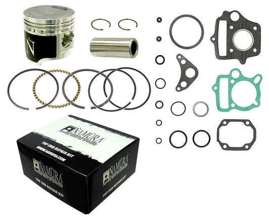 04-'09, '11-'16 for Honda CRF50F NAMURA Top End Kit Flat Top 39/Std 11:1 Hon