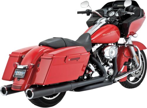 2009-2016 for Harley FLHTCUI VANCE & HINES Hi Output Mufflers Black 46759