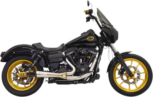 2008-2017 for Harley Fat Bob FXDF Ripper 2:1 Exhaust System Stainless Steel